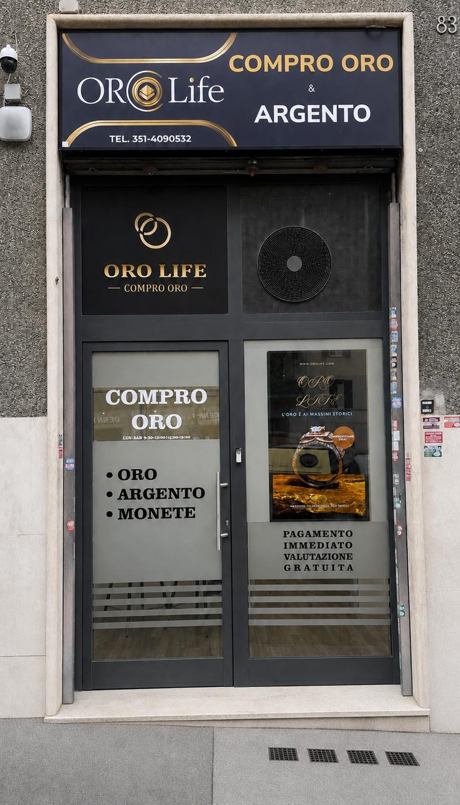 Ingresso Oro Life Roma in Viale Furio Camillo 83, zona San Giovanni